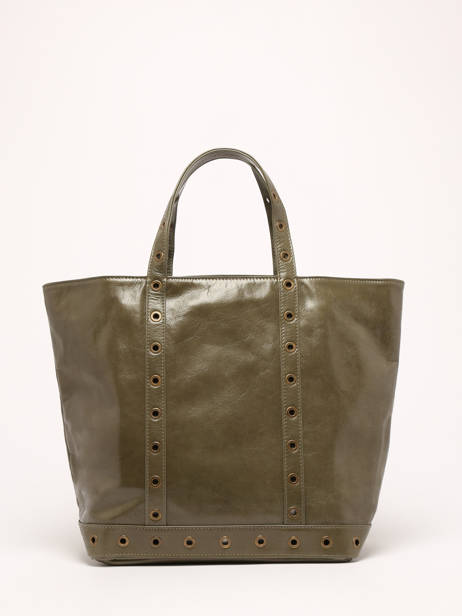 Handtas Cabas Cuir Leder Vanessa bruno Groen cabas cuir 82V40413 ander zicht 4